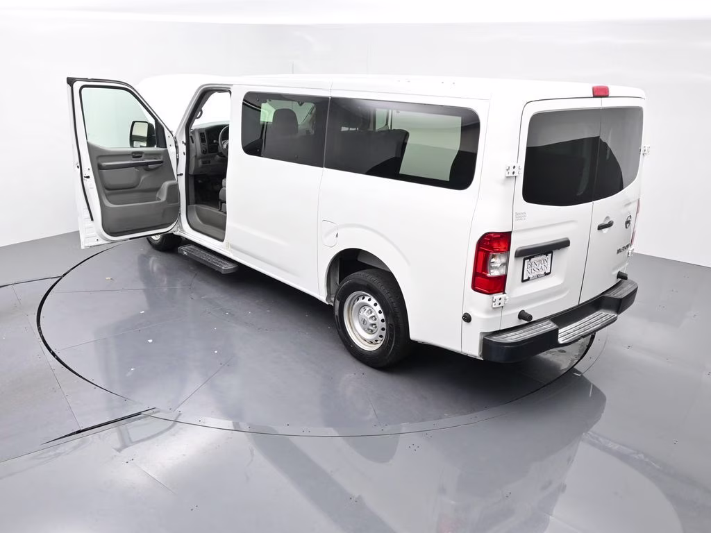 2018 Glacier White Nissan NV Passenger S RWD Van