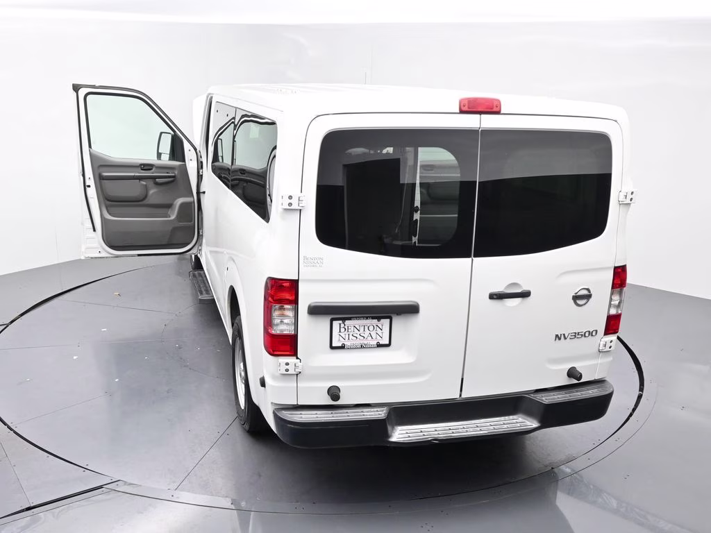2018 Glacier White Nissan NV Passenger S RWD Van