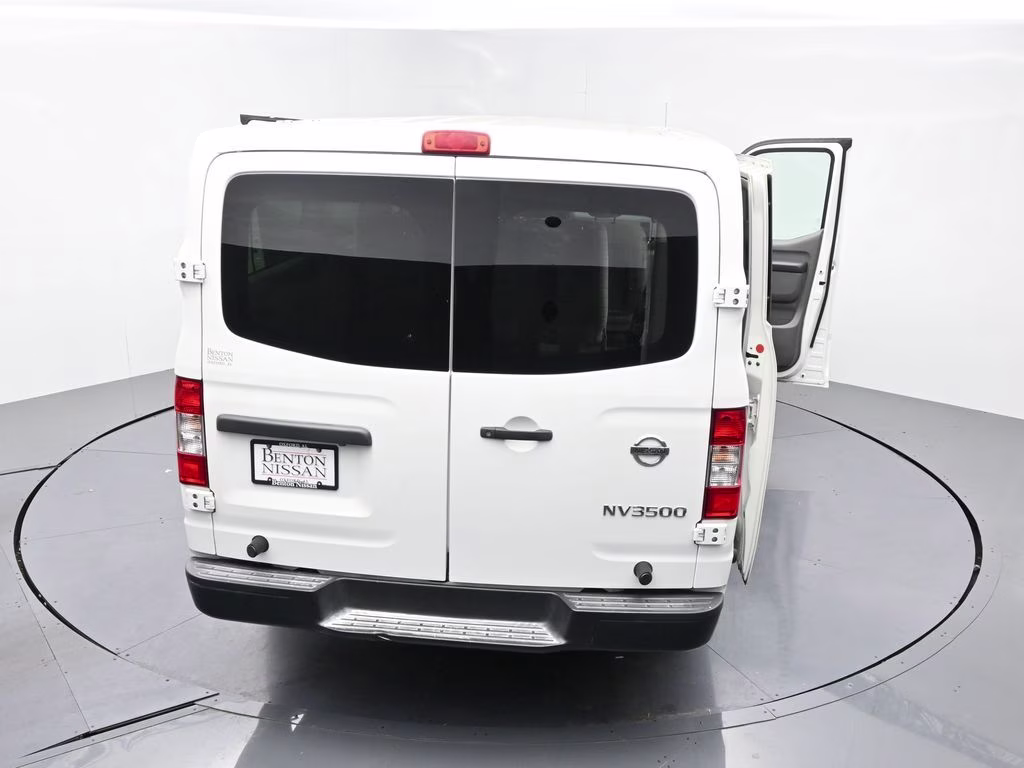 2018 Glacier White Nissan NV Passenger S RWD Van