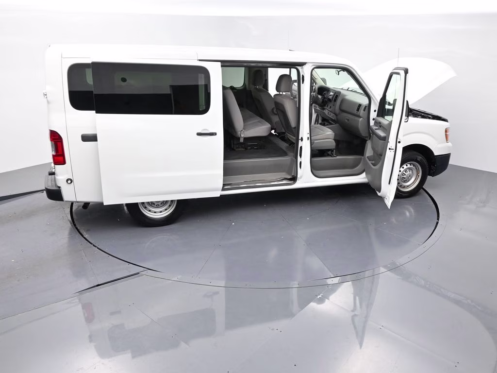 2018 Glacier White Nissan NV Passenger S RWD Van