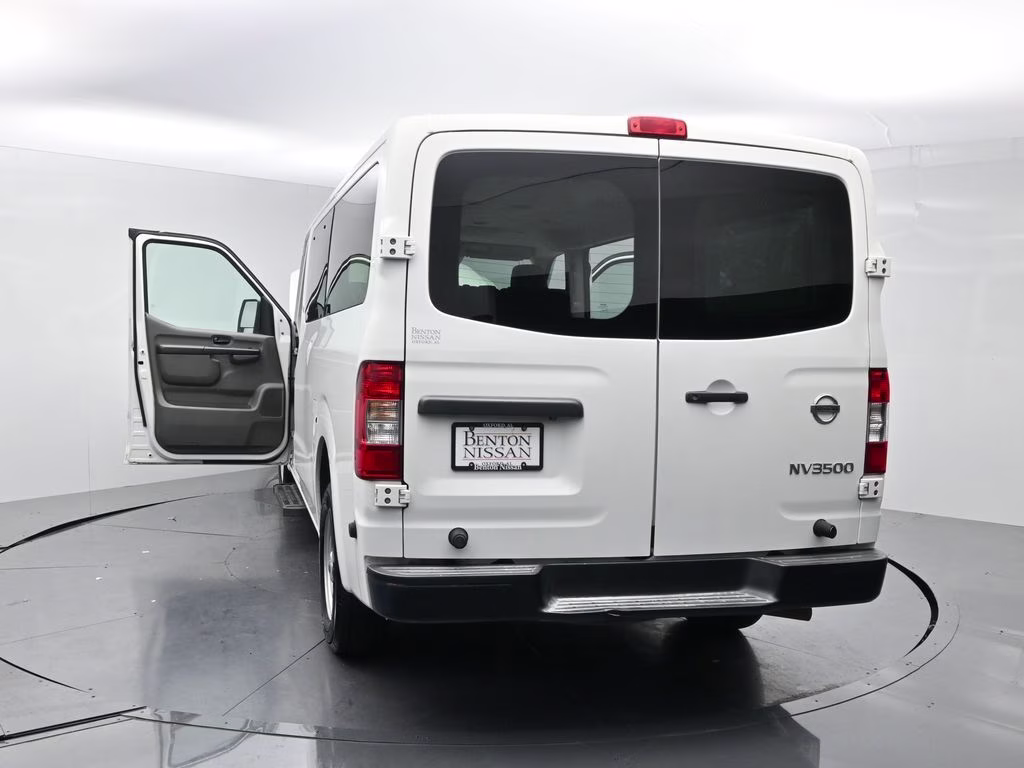 2018 Glacier White Nissan NV Passenger S RWD Van