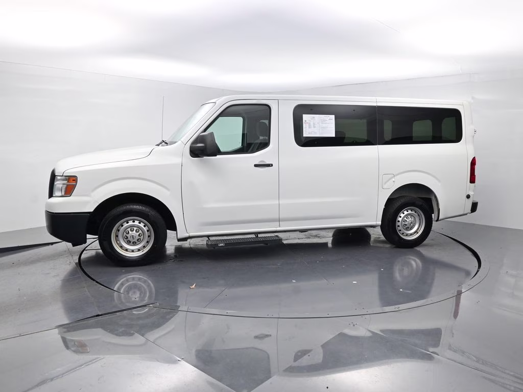2018 Glacier White Nissan NV Passenger S RWD Van