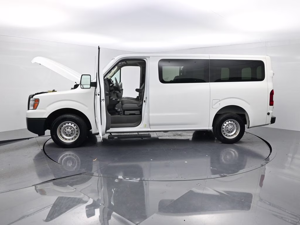 2018 Glacier White Nissan NV Passenger S RWD Van