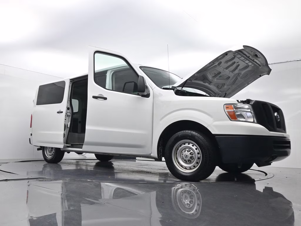 2018 Glacier White Nissan NV Passenger S RWD Van