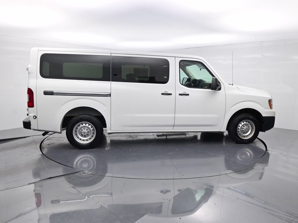 2018 Glacier White Nissan NV Passenger S RWD Van