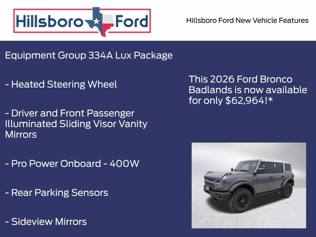 2026 Carbonized Gray Metallic Ford Bronco Badlands 4X4 SUV