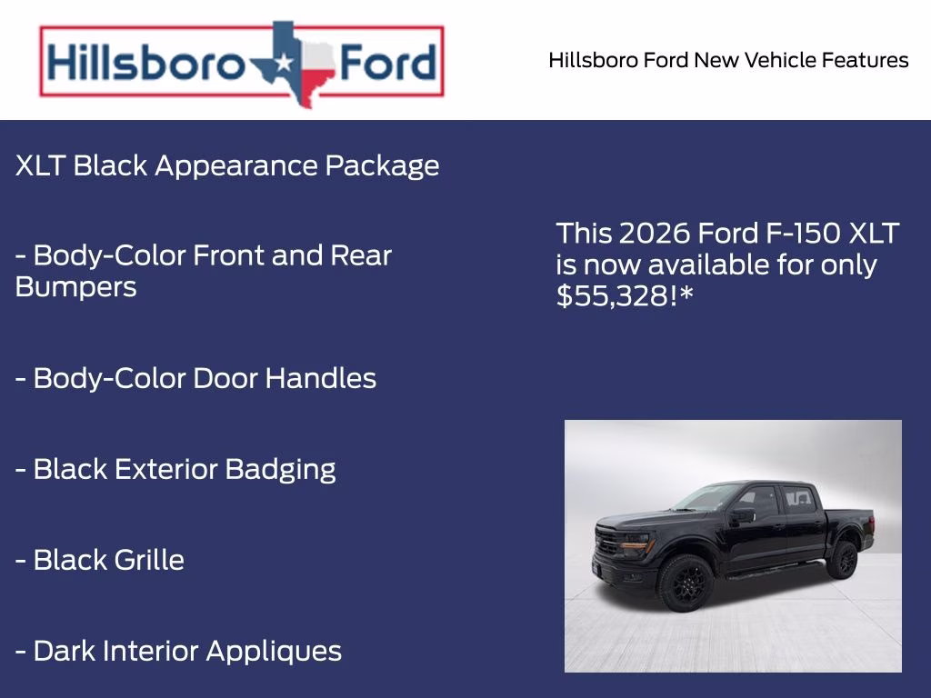 2026 Agate Black Metallic Ford F-150 XLT 4X4 Truck