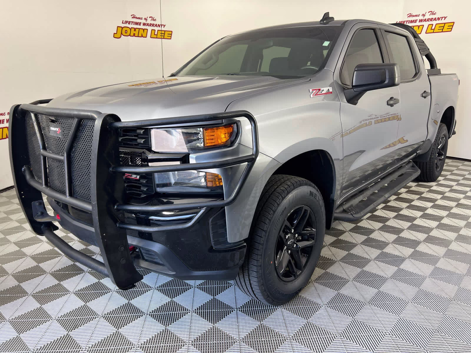 2021 Satin Steel Metallic Chevrolet Silverado 1500 Custom Trail Boss 4X4 Truck