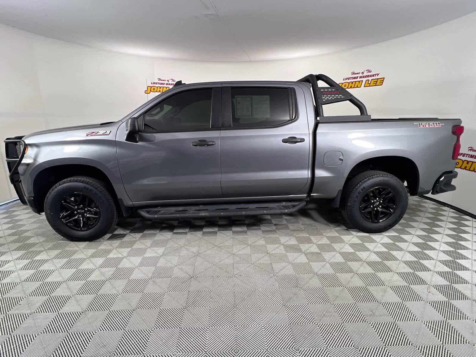 2021 Satin Steel Metallic Chevrolet Silverado 1500 Custom Trail Boss 4X4 Truck