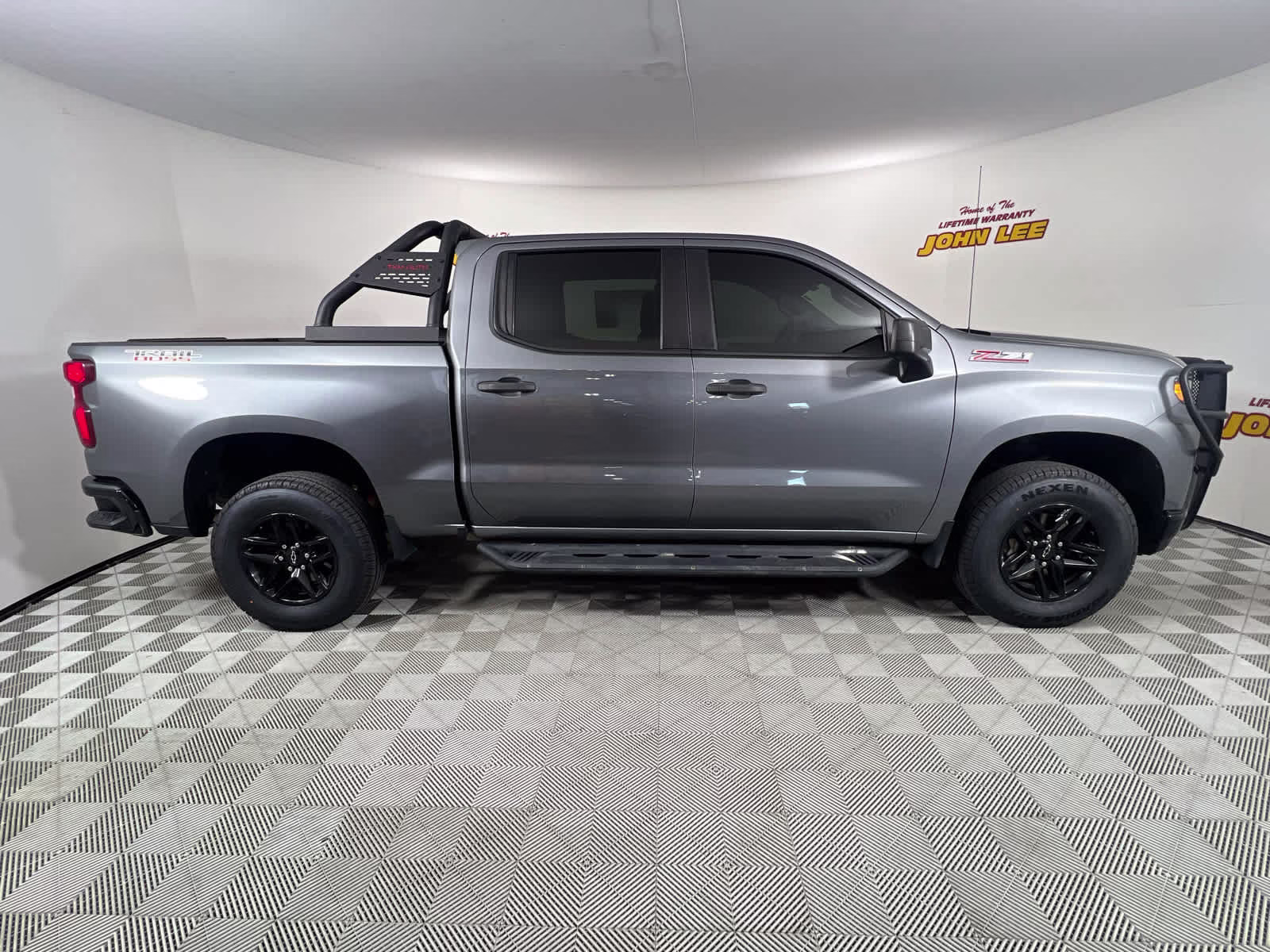 2021 Satin Steel Metallic Chevrolet Silverado 1500 Custom Trail Boss 4X4 Truck