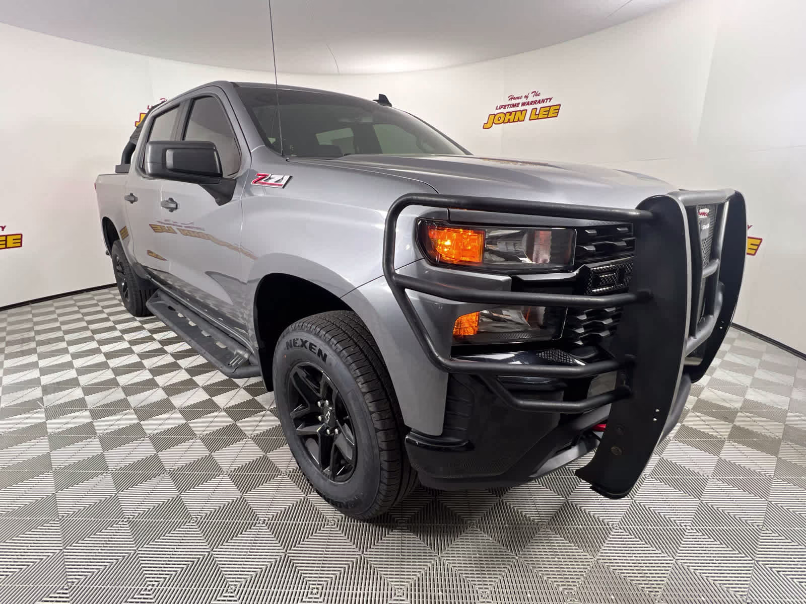 2021 Satin Steel Metallic Chevrolet Silverado 1500 Custom Trail Boss 4X4 Truck