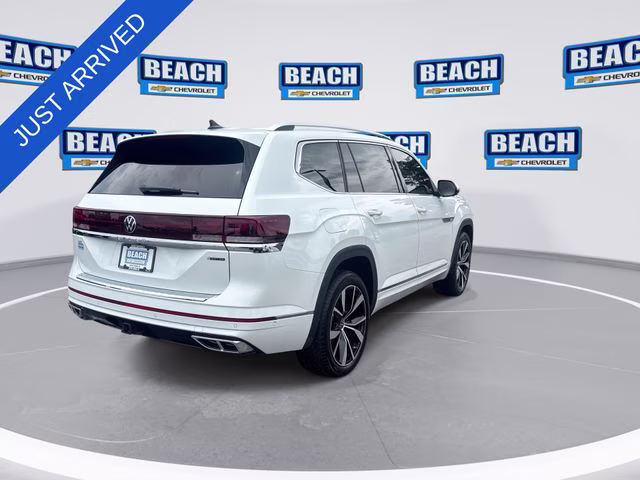 2025 Pure White Volkswagen Atlas 2.0T SEL Premium R-Line AWD SUV