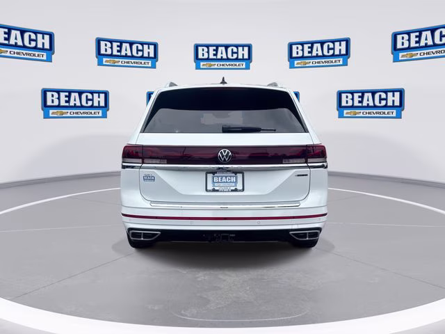 2025 Pure White Volkswagen Atlas 2.0T SEL Premium R-Line AWD SUV