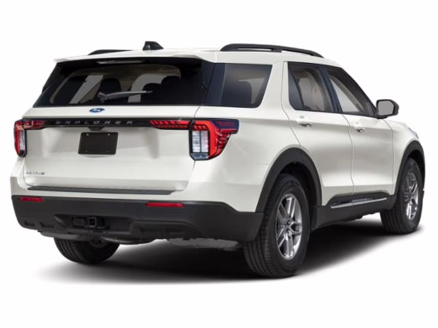 2026 Star White Metallic Tri-Coat Ford Explorer Active RWD SUV