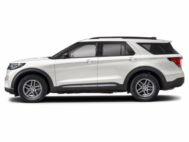 2026 Star White Metallic Tri-Coat Ford Explorer Active RWD SUV