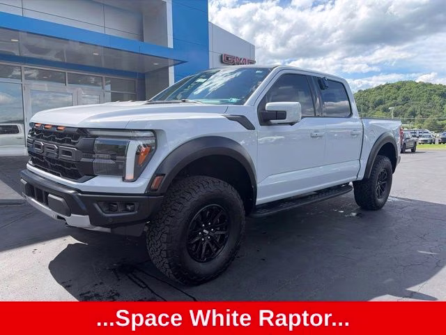 2025 White Metallic Ford F-150 Raptor 4X4 Truck