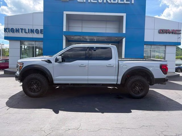 2025 White Metallic Ford F-150 Raptor 4X4 Truck