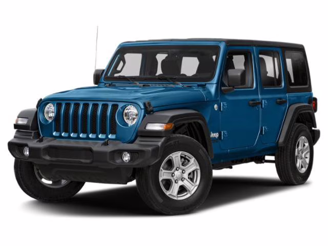 2021 Hydro Blue Pearlcoat Jeep Wrangler Unlimited Sport S 4X4 Convertible
