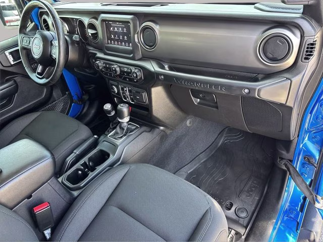 2021 Hydro Blue Pearlcoat Jeep Wrangler Unlimited Sport S 4X4 Convertible