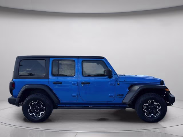 2021 Hydro Blue Pearlcoat Jeep Wrangler Unlimited Sport S 4X4 Convertible