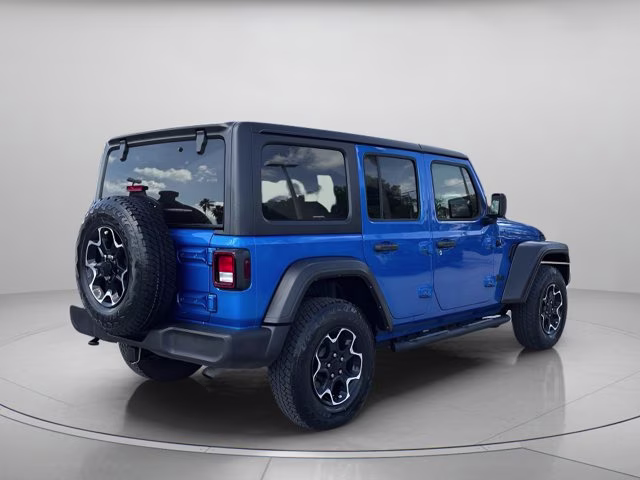 2021 Hydro Blue Pearlcoat Jeep Wrangler Unlimited Sport S 4X4 Convertible