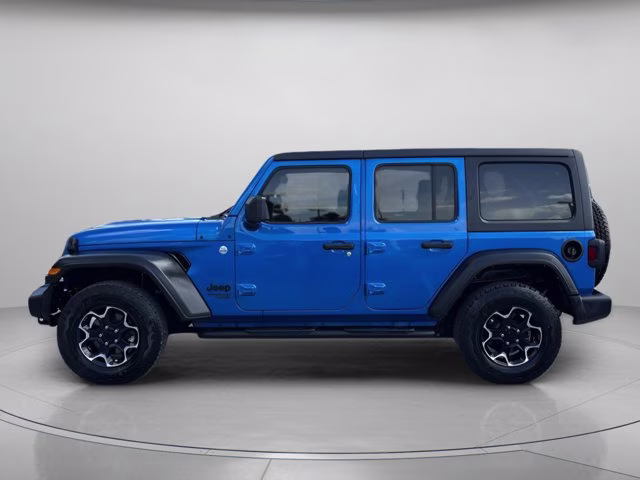 2021 Hydro Blue Pearlcoat Jeep Wrangler Unlimited Sport S 4X4 Convertible
