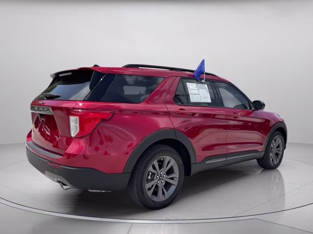 2024 Rapid Red Metallic Tinted Clearcoat Ford Explorer XLT RWD SUV