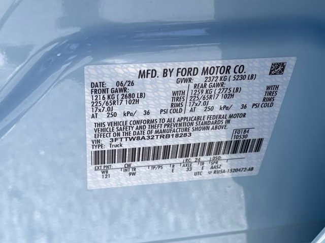 2026 Light Blue Ford Maverick XL FWD Truck