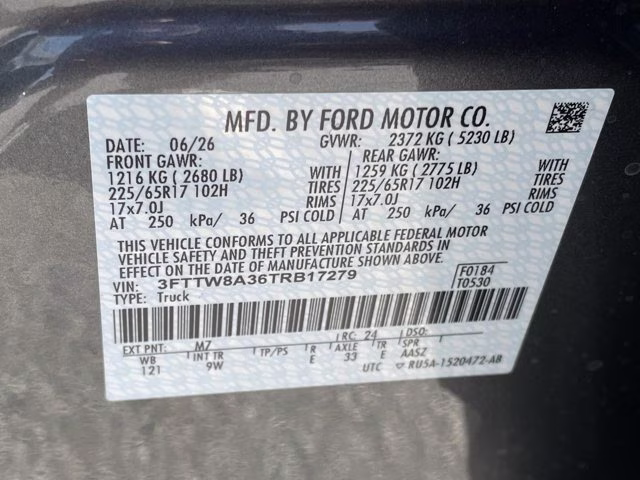2026 Carbonized Gray Metallic Ford Maverick XL FWD Truck