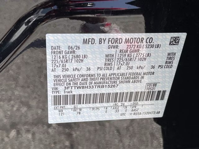 2026 Shadow Black Ford Maverick XLT FWD Truck