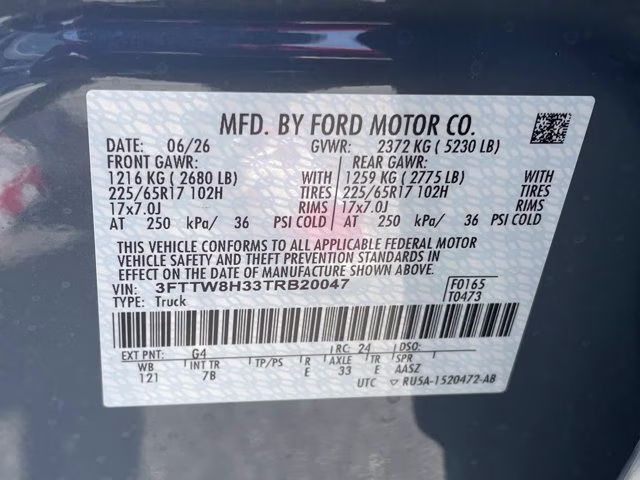 2026 Azure Gray Metallic Tri-Coat Ford Maverick XLT FWD Truck