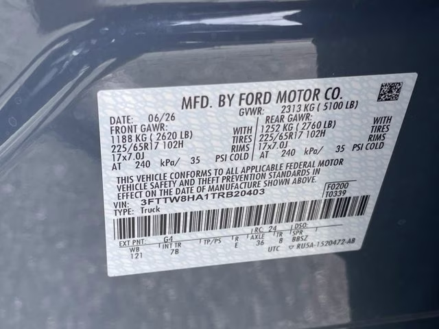2026 Azure Gray Metallic Tri-Coat Ford Maverick XLT FWD Truck
