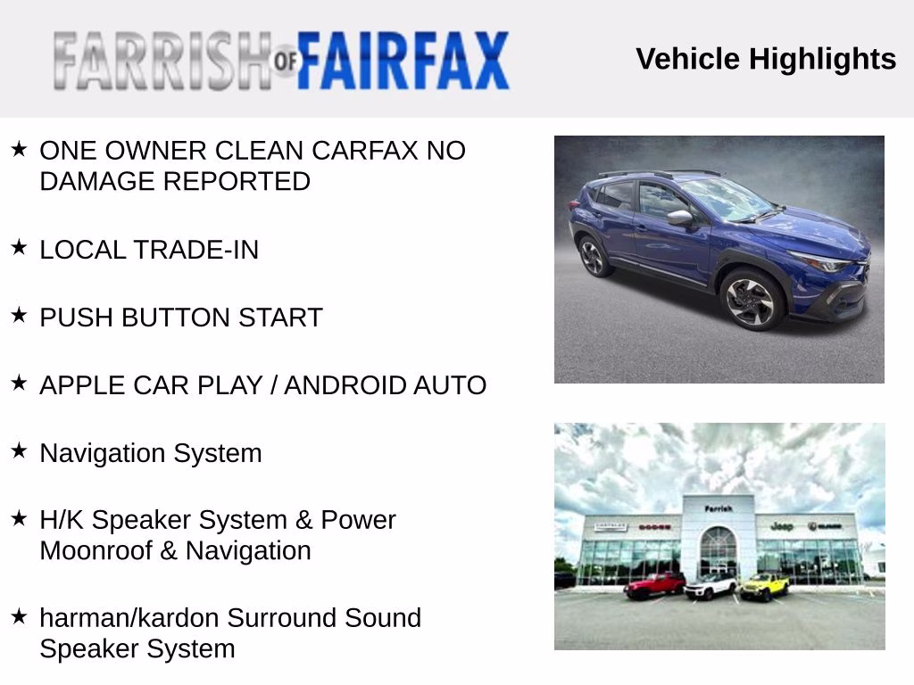 2025 Sapphire Blue Pearl Subaru Crosstrek Limited AWD SUV