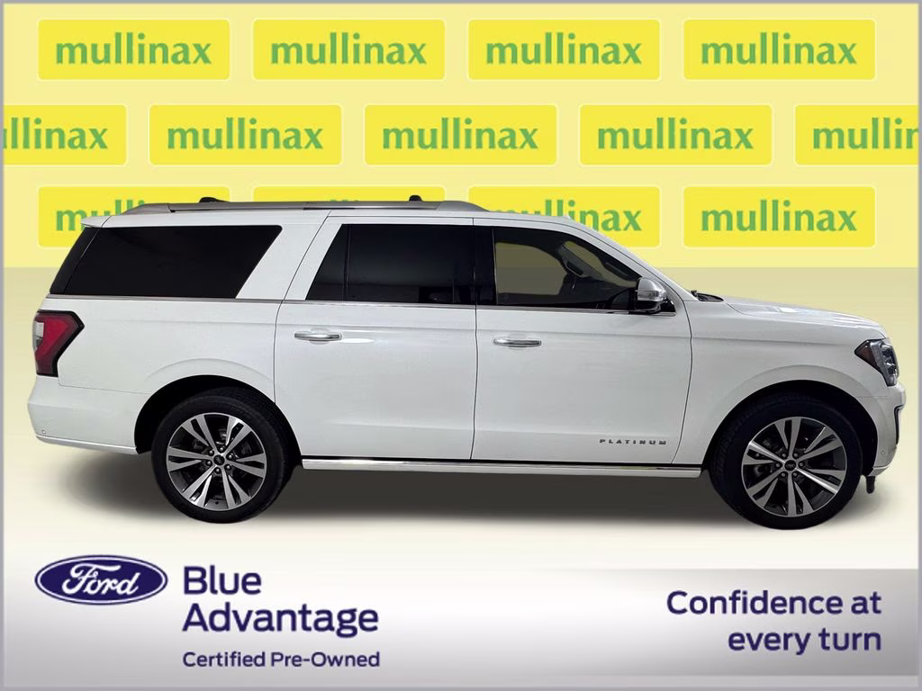 2021 Star White Metallic Tri-Coat Ford Expedition Max Platinum 4X4 SUV