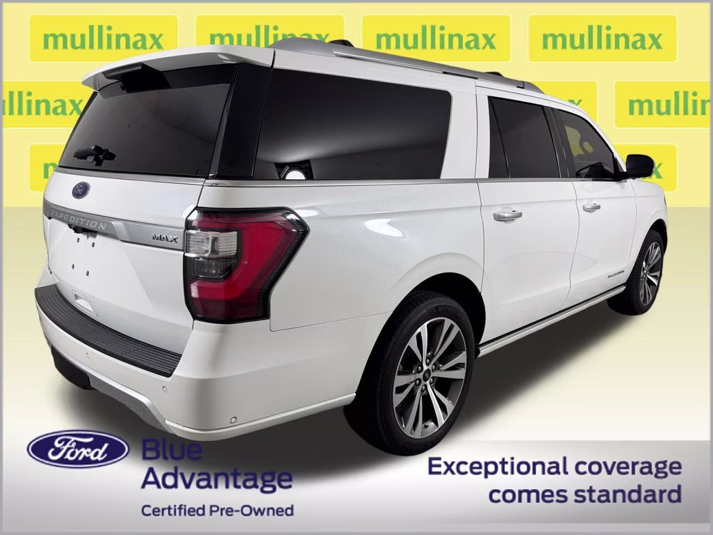 2021 Star White Metallic Tri-Coat Ford Expedition Max Platinum 4X4 SUV