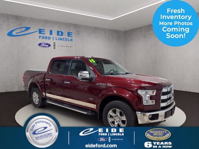 2015 Bronze Fire Metallic Ford F-150 Lariat 4X4 Truck