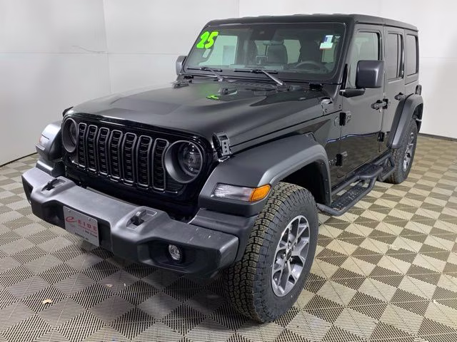2025 Black Clearcoat Jeep Wrangler Sport S 4X4 SUV