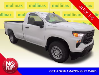2025 Summit White Chevrolet Silverado 1500 WT 4X4 Truck