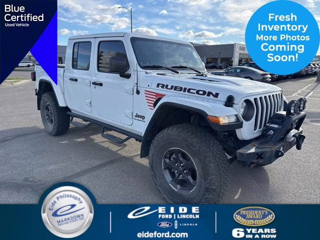 2021 Bright White Clearcoat Jeep Gladiator Rubicon 4X4 Truck