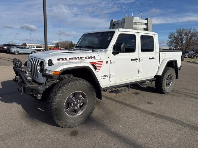 2021 Bright White Clearcoat Jeep Gladiator Rubicon 4X4 Truck