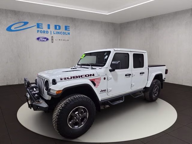 2021 Bright White Clearcoat Jeep Gladiator Rubicon 4X4 Truck