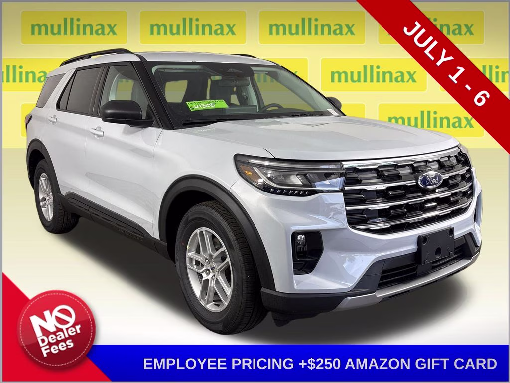 2026 Space White Metallic Ford Explorer Active RWD SUV