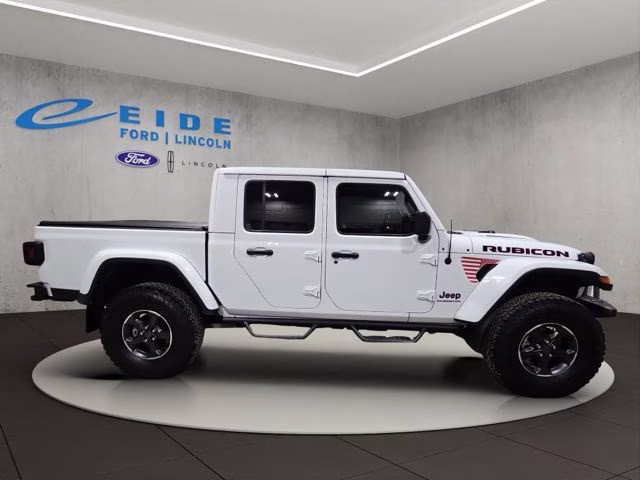 2021 Bright White Clearcoat Jeep Gladiator Rubicon 4X4 Truck