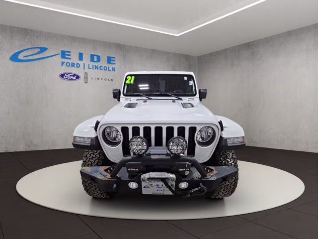 2021 Bright White Clearcoat Jeep Gladiator Rubicon 4X4 Truck