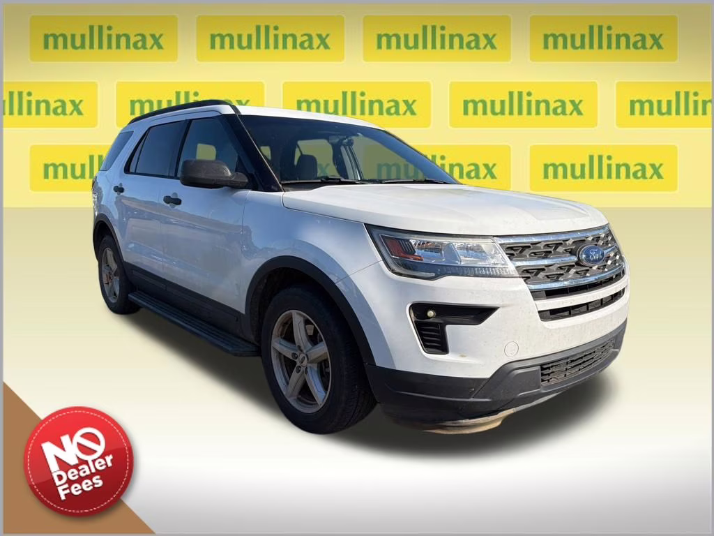 2018 Oxford White Ford Explorer Base 4X4 SUV