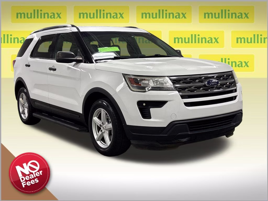 2018 Oxford White Ford Explorer Base 4X4 SUV