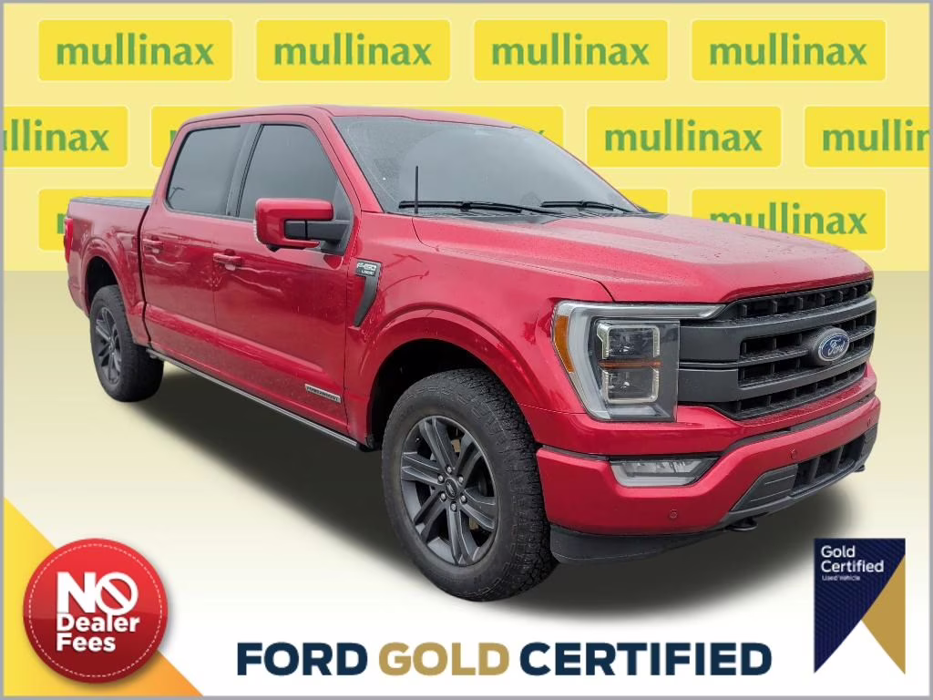 2023 Rapid Red Metallic Tinted Clearcoat Ford F-150 Lariat 4X4 Truck