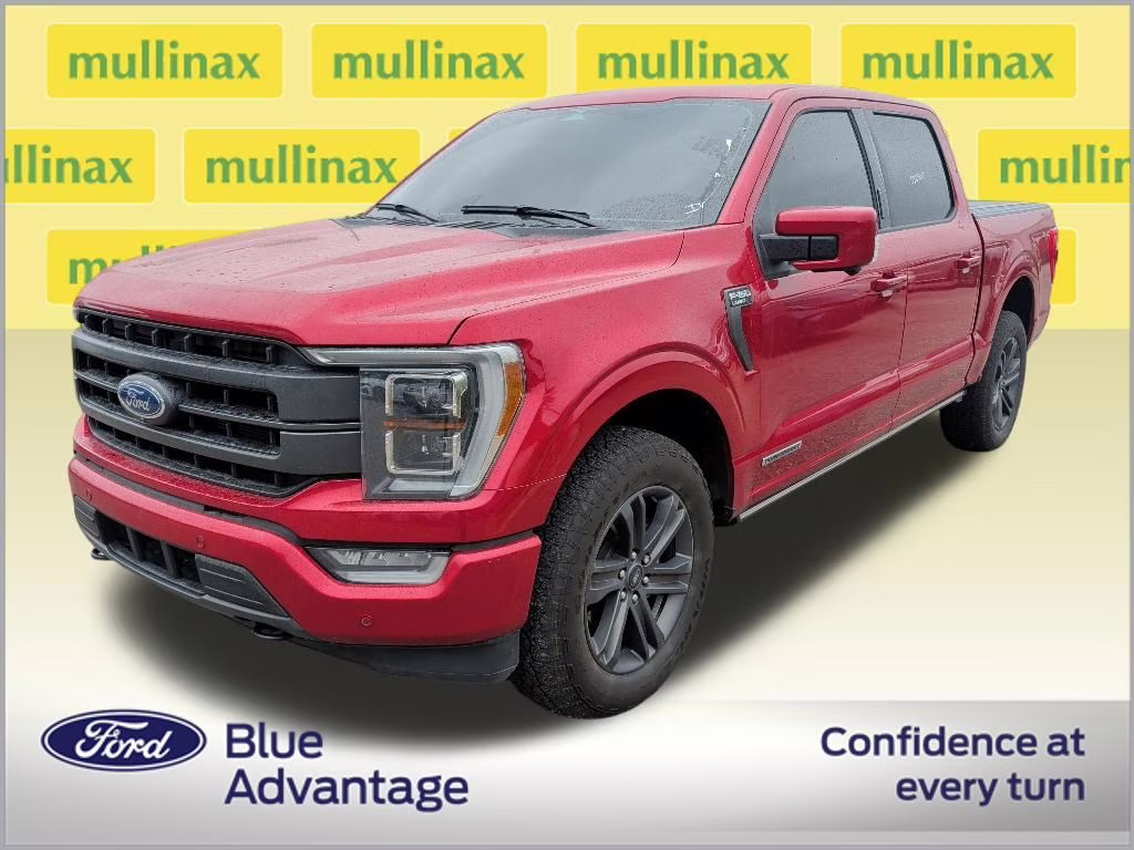 2023 Rapid Red Metallic Tinted Clearcoat Ford F-150 Lariat 4X4 Truck