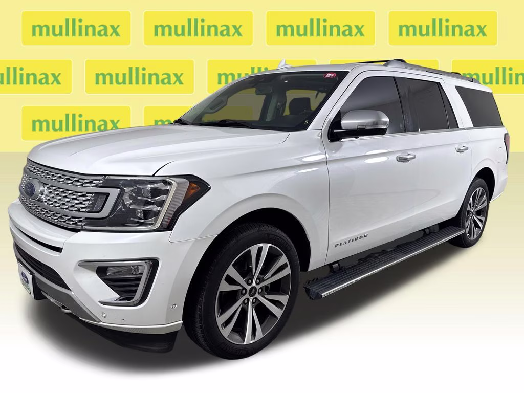 2021 Star White Metallic Tri-Coat Ford Expedition Max Platinum 4X4 SUV