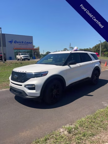 2023 White Metallic Ford Explorer ST 4X4 SUV